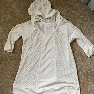 Anthropologie Whispering Wind Hooded Sweater